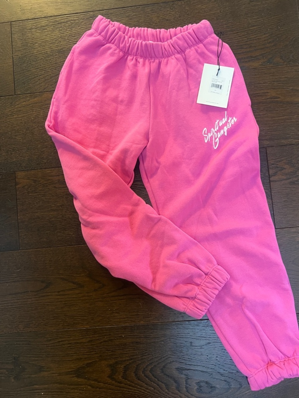 Spiritual Gangster Vice Westside 7/8 Sweatpant in the vibrant Azalea pink - Picture 4 of 4